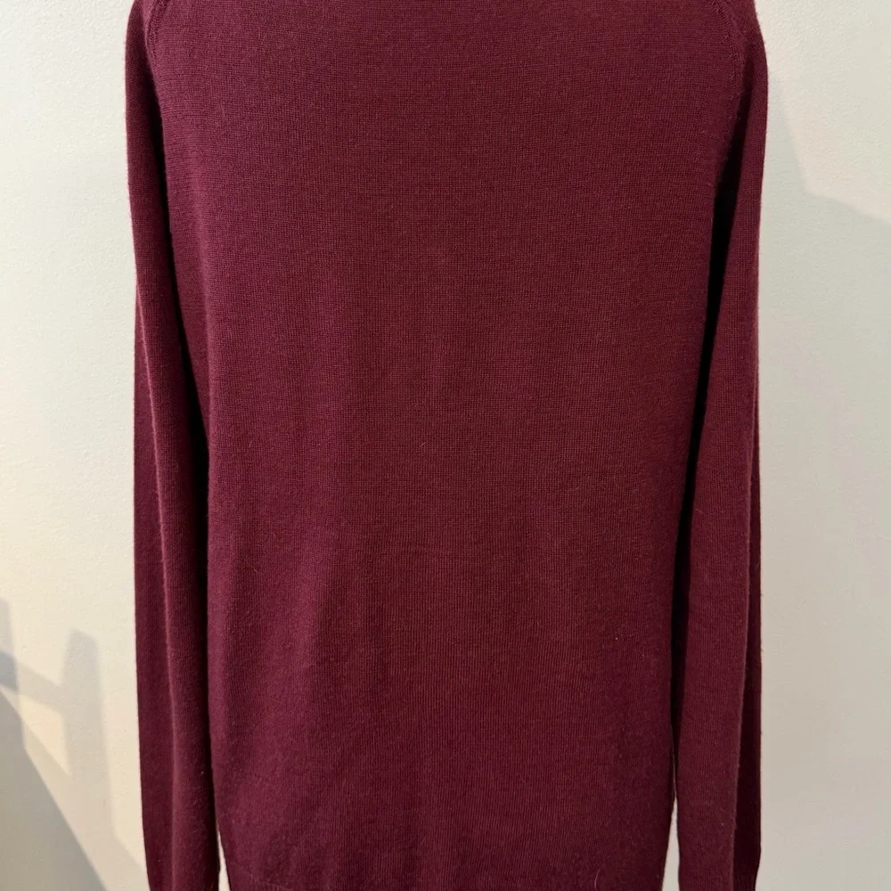 Fjallraven Women's V-Neck Maroon Sweater - Picture 5 of 7